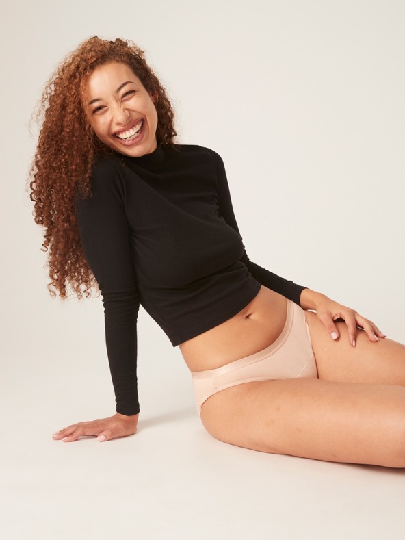 Modibodi Menstruacijske hlačke Modibodi Classic Bikini Light-Moderate Beige