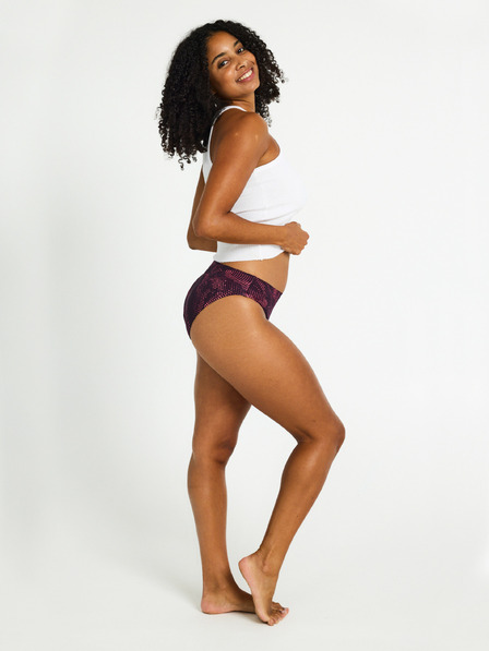 Modibodi Menstruacijske hlačke PUMA & Modibodi Seamfree Active Bikini Moderate-Heavy Flame Haze Pink