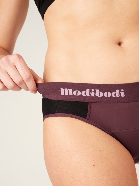 Modibodi Menstruacijske hlačke PUMA & Modibodi Active Brief Moderate-Heavy Grape
