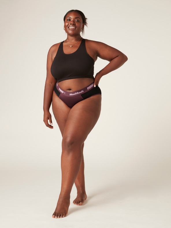 Modibodi Menstruacijske hlačke PUMA & Modibodi Active Brief Moderate-Heavy Grape