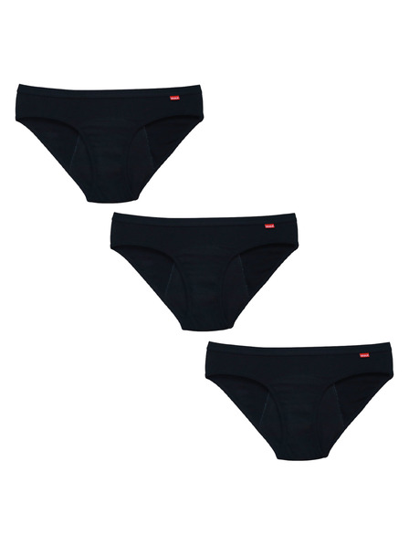 WUKA Set treh - Menstruacijske hlačke WUKA Basics™ Hipster - Medium