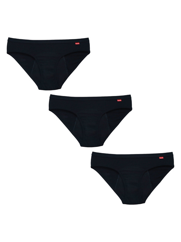 WUKA Set treh - Menstruacijske hlačke WUKA Basics™ Hipster - Medium