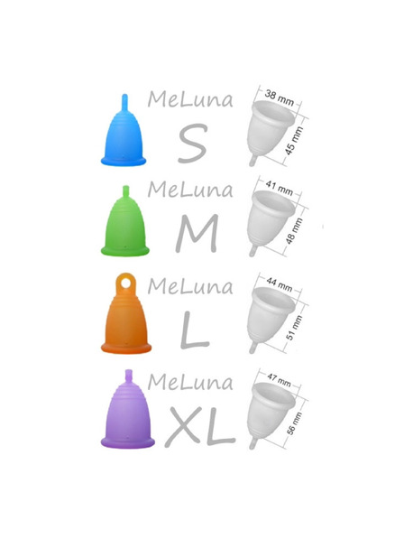 Me Luna Menstrualni pehar Me Luna Soft M s kroglico rožnata