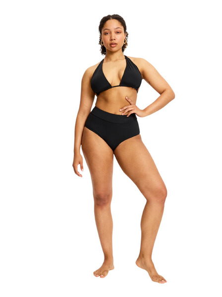 Modibodi Menstruacijski kupaći kostumi Modibodi Hi-Waist Bikini Brief High crni spodnji dio