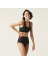 Modibodi Menstruacijski kupaći kostumi Modibodi Hi-Waist Bikini Brief Light-Moderate crni spodnji dio