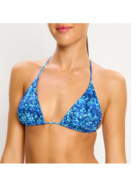 Modibodi Plavalne kostime Modibodi Tidal Triangle Bikini Top Python Blue zgornji del