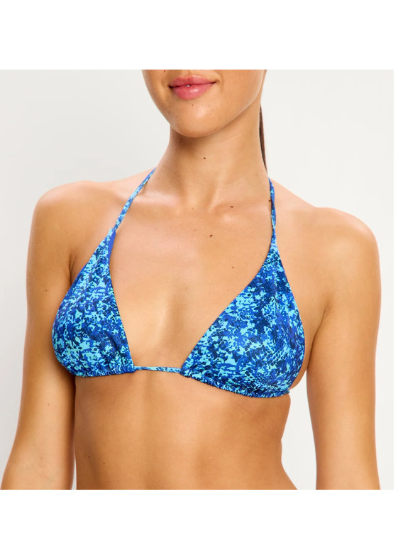 Modibodi Plavalne kostime Modibodi Tidal Triangle Bikini Top Python Blue zgornji del