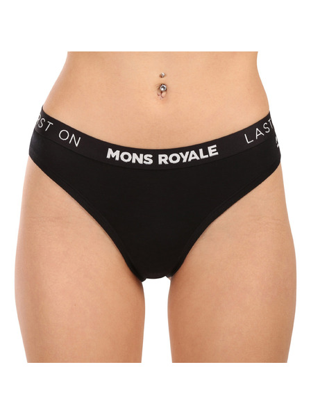 Mons Royale Ženske hlačke Mons Royale merino črne