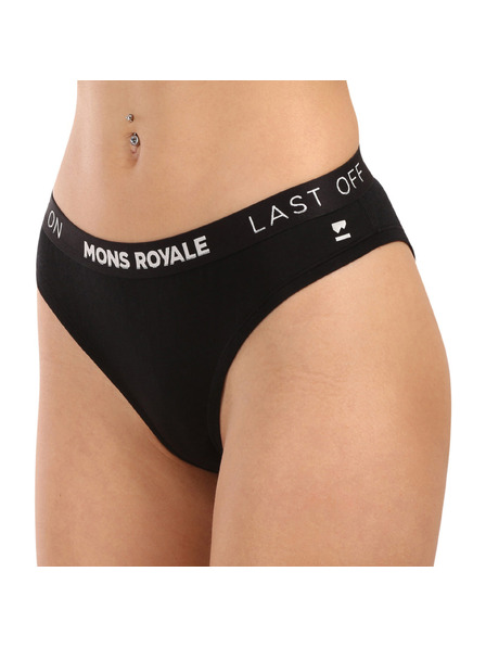 Mons Royale Ženske hlačke Mons Royale merino črne