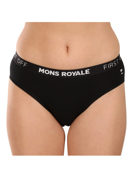 Mons Royale Ženske hlačke Mons Royale merino črne