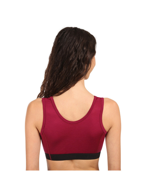 Sensor Ženski nedrček Sensor Active merino rdeč