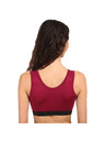 Sensor Ženski nedrček Sensor Active merino rdeč