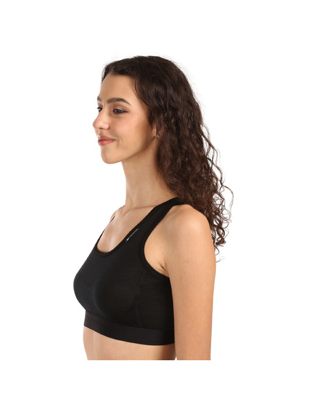 Sensor Ženski nedrček Sensor Active merino črn