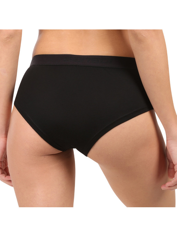 Sensor Ženske hlačke Sensor Active merino črne