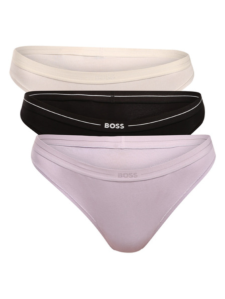 BOSS Komplet treh - ženski tange BOSS večbarvne