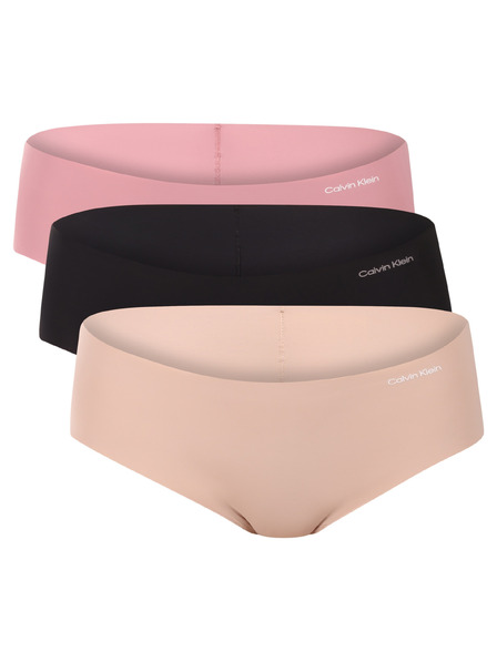 Calvin Klein Set treh - ženske hlačke Calvin Klein brez šivov večbarvne