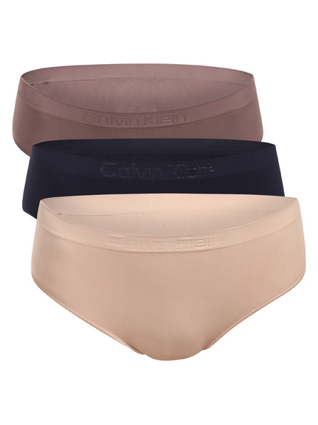 Calvin Klein Set treh - ženske hlačke Calvin Klein brez šivov večbarvne