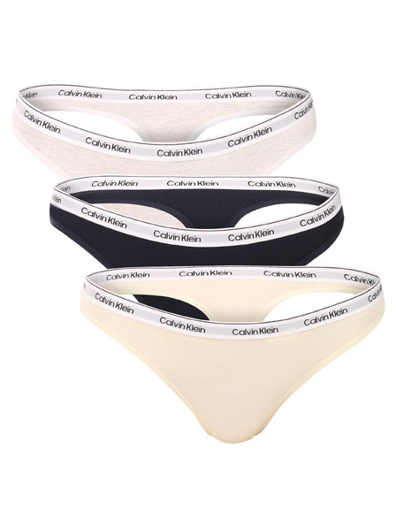 Calvin Klein Komplet treh - ženski tange Calvin Klein večbarvne