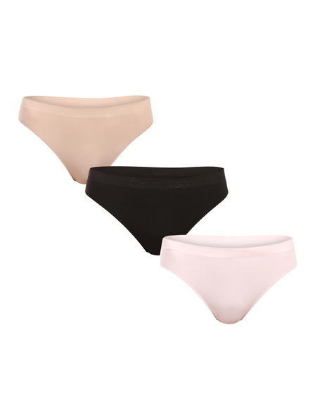 Calvin Klein Set treh - ženska tanga Calvin Klein večbarvne