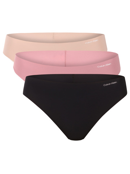 Calvin Klein Komplet treh - ženske tangice Calvin Klein brezšivne večbarvne