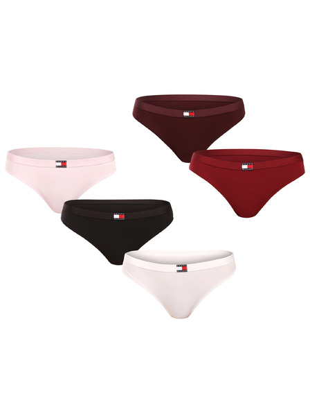 Tommy Hilfiger Komplet petih - ženski tangi Tommy Hilfiger večbarvni