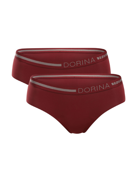 DORINA Komplet dveh - Menstruacijske hlačke Dorina Eco Moon Hipster rdeče