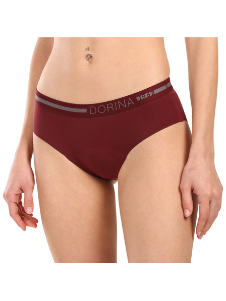 DORINA Komplet dveh - Menstruacijske hlačke Dorina Eco Moon Hipster rdeče
