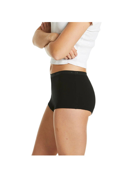 Love Luna Menstruacijske hlačke za deklice Love Luna Shortie Brief Black Hearts