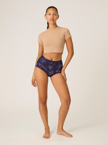 Modibodi Menstruacijske hlačke Modibodi Classic Full Brief Moderate-Heavy Passion Vine Navy