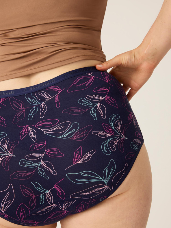 Modibodi Menstruacijske hlačke Modibodi Classic Full Brief Moderate-Heavy Passion Vine Navy