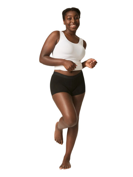 Modibodi Dekliške menstruacijske hlačke Modibodi Teen Hipster Boyshort Super-Overnight Black