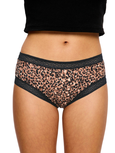 Modibodi Menstruacijske hlačke Modibodi Sensual Boyleg Light Animalia Brown