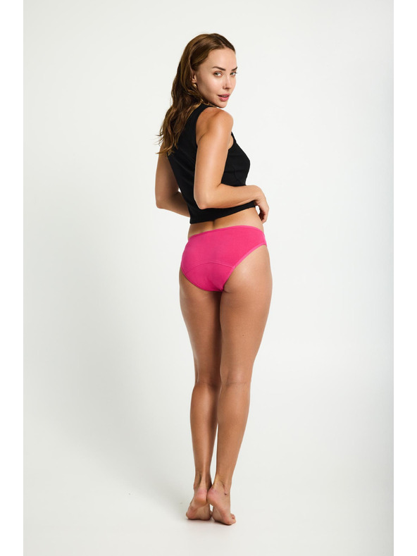 Modibodi Menstruacijske hlačke Modibodi Basic Mid-Rise Brief Moderate-Heavy Fandango Pink
