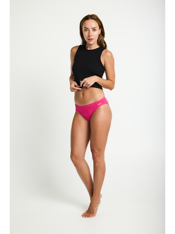 Modibodi Menstruacijske hlačke Modibodi Basic Mid-Rise Brief Moderate-Heavy Fandango Pink