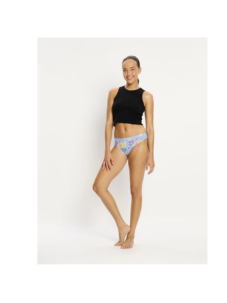 Modibodi Menstruacijske hlačke Modibodi Classic Bikini Super Happy Daisy Blue