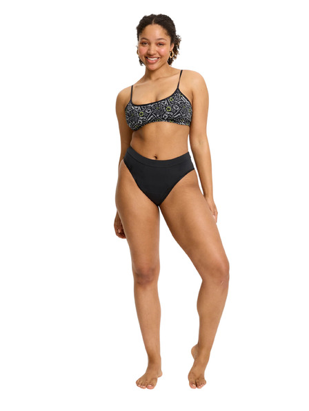Modibodi Menstruacijske hlačke Modibodi Smileyworld Hi Waist Brief Super-Overnight Black