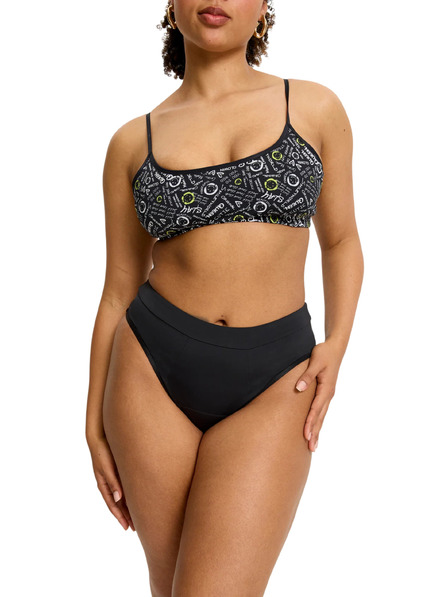 Modibodi Menstruacijske hlačke Modibodi Smileyworld Hi Waist Brief Super-Overnight Black
