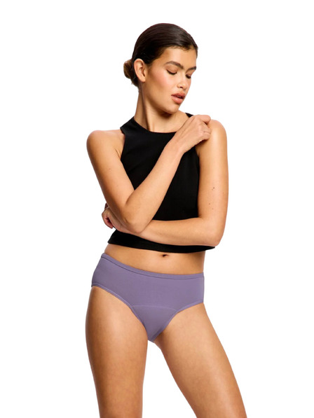 Modibodi Menstruacijske hlačke Modibodi Basic Mid-Rise Brief Moderate Purple Tonic