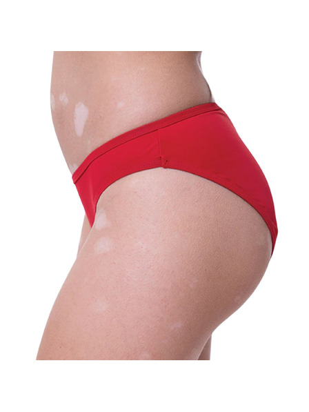 Femi.Eko Menstruacijske plavalk Femi.Eko Maja Bikini UPF30 Moderate rdeče spodnji del
