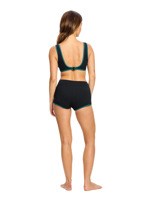 Modibodi Menstruacijske plavalk Puma & Modibodi Short Super Black Orchid spodnji del