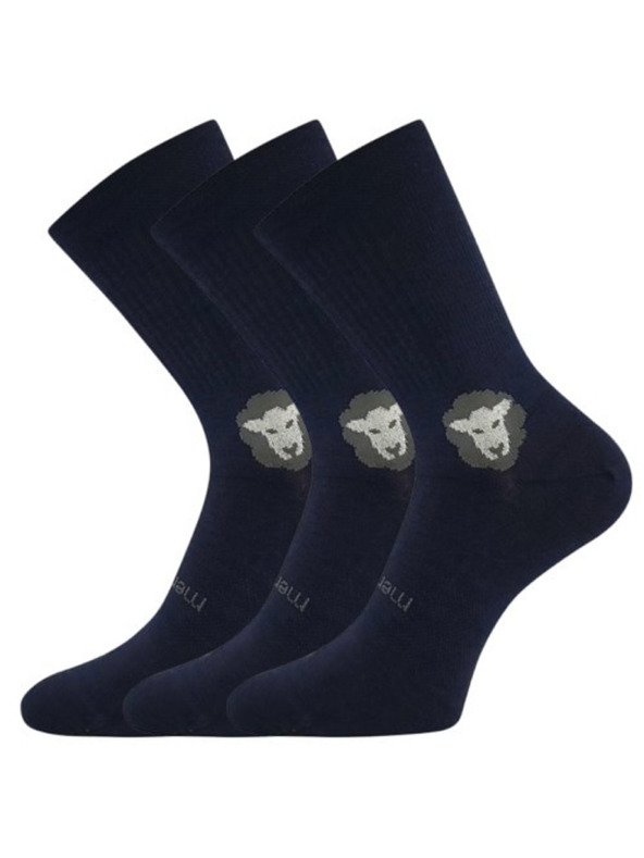VoXX Komplet treh - nogavice VoXX merino modre