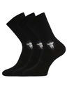 VoXX Komplet tri - nogavice VoXX merino crne