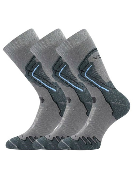 VoXX Komplet tri - nogavice VoXX trekingske sive