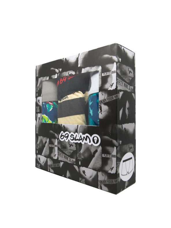 69slam Komplet treh - moške boksarice 69SLAM fit bamboo mix