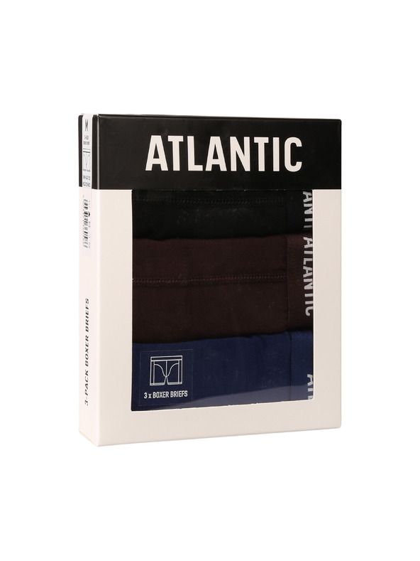 Atlantic Komplet treh - moške boksarice Atlantic večbarvne