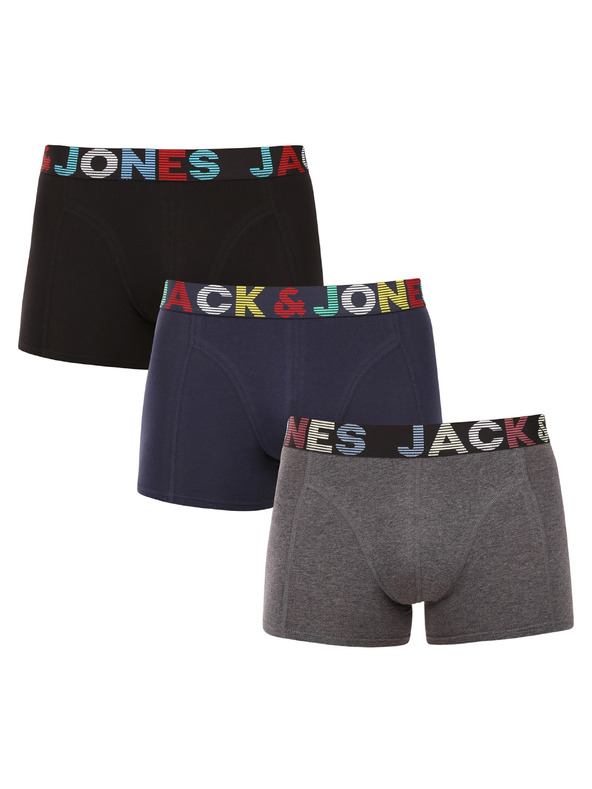 Jack & Jones Komplet treh - moške boksarice Jack and Jones večbarvne