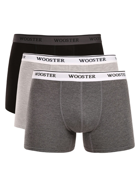 Wooster Komplet treh - moške boksarice Wooster večbarvne