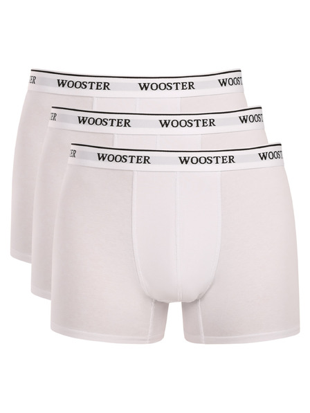 Wooster Komplet treh - moške boksarice Wooster bele