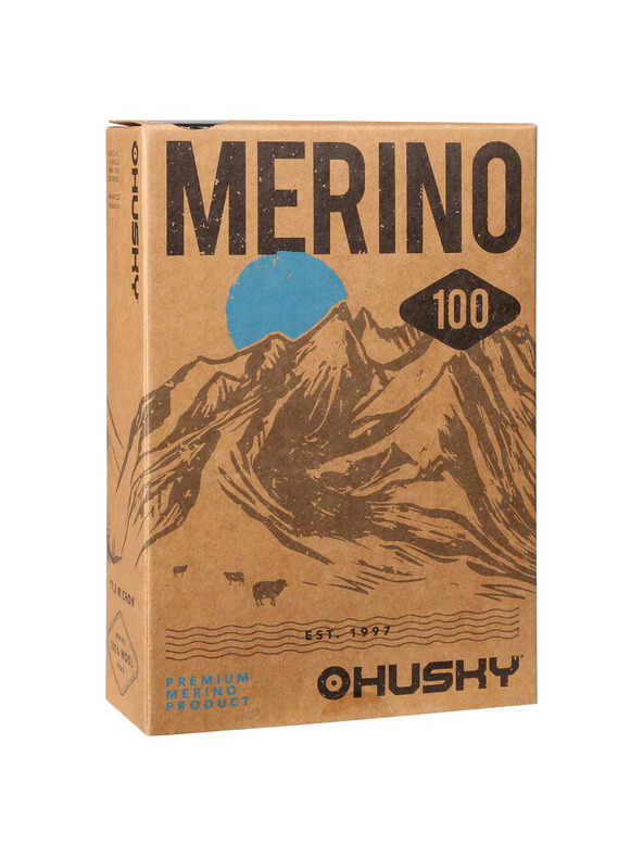 HUSKY Moško termo majico HUSKY MEROW merino črno