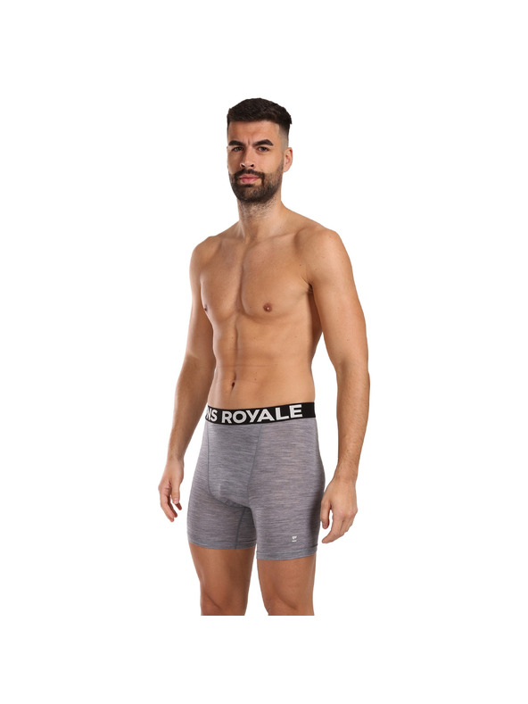 Mons Royale Moške boksarice Mons Royale merino sive